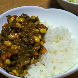 大豆のキーマカレー